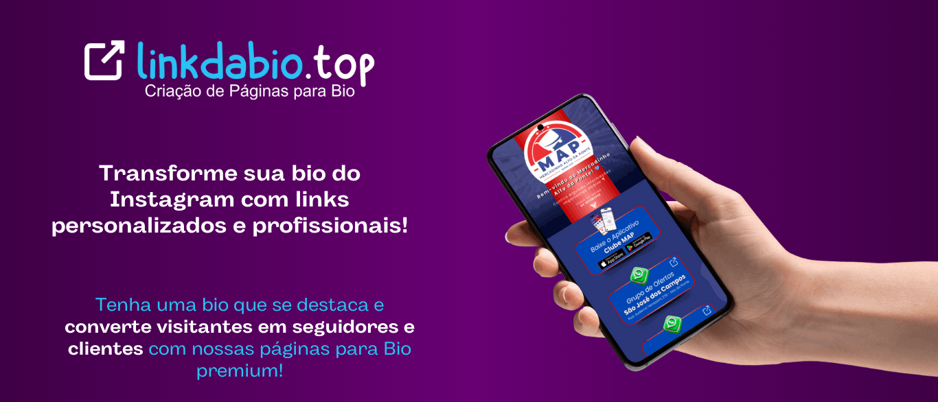 linkdabio.top — Criação de Páginas para Bio